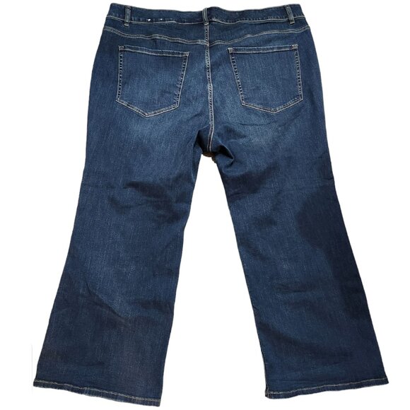 Lane Bryant Flex Magic Waistband Curvy Fit High Rise Boot Cut Jeans Stretch 28S - Picture 2 of 7